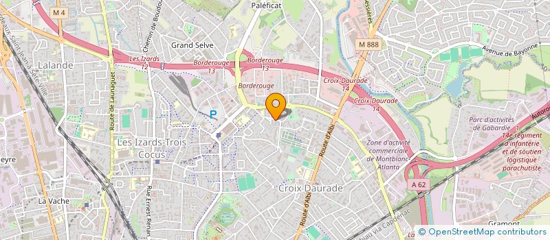 localisation de l'entreprise LE POING LEVE - MIRAIL  TOULOUSE