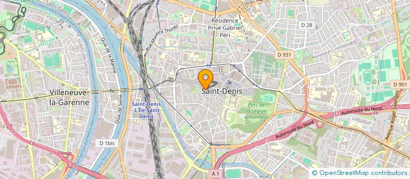 localisation de l'entreprise LE POING LEVE - SORBONNE UNIVERSITE ( LE POING LEVE ) à SAINT-DENIS