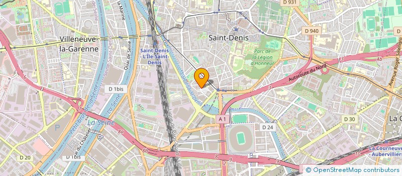 localisation de l'entreprise LE POING LEVE UNIVERSITE PARIS CITE à SAINT-DENIS