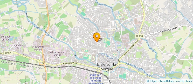 localisation de l'entreprise LE POINSETTIA  L'ISLE-SUR-LA-SORGUE