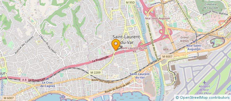 localisation de l'entreprise LE POINT  SAINT LAURENT DU VAR