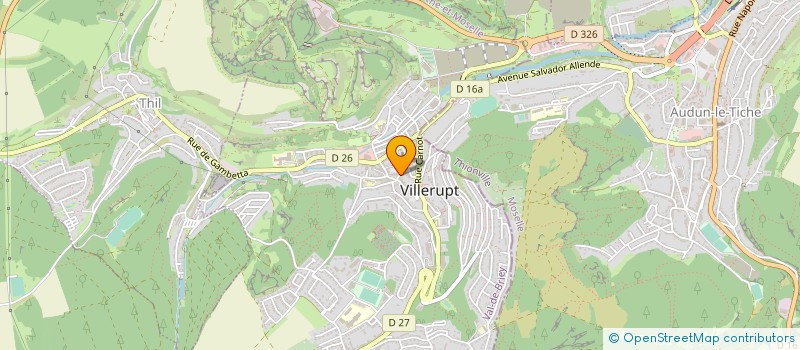 localisation de l'entreprise LE POINT CENTRAL  VILLERUPT