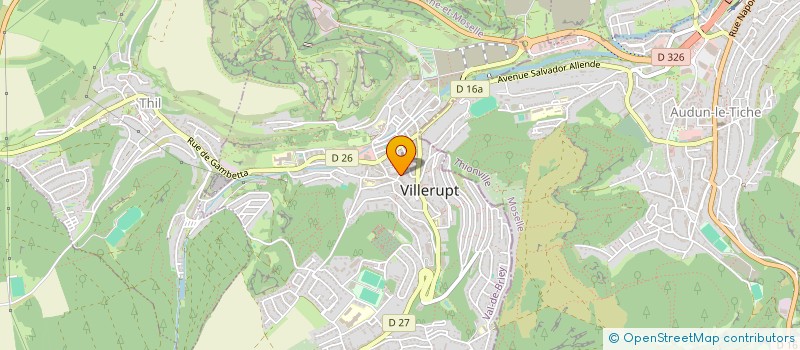 localisation de l'entreprise LE POINT CENTRAL  VILLERUPT