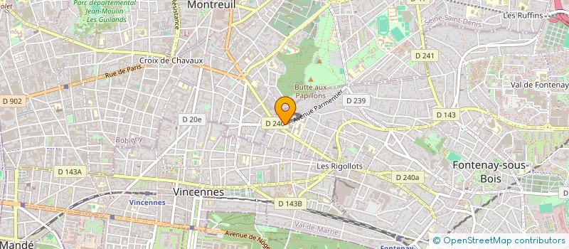 localisation de l'entreprise LE POINT CHAUD DE LYNA à FONTENAY-SOUS-BOIS