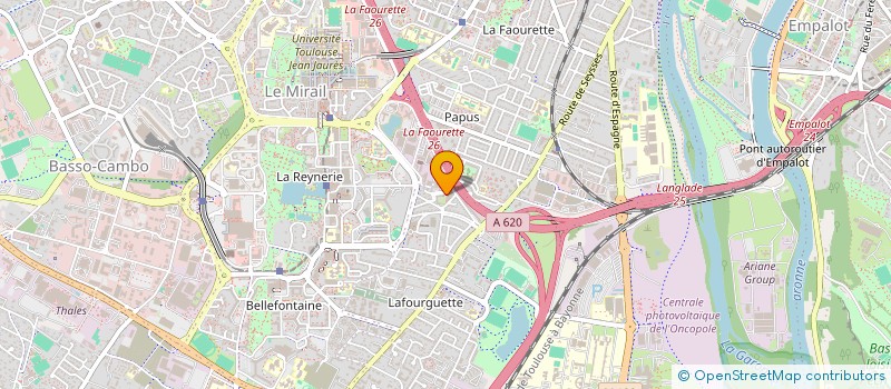 localisation de l'entreprise LE POINT CHAUD O'BRUNCH  TOULOUSE