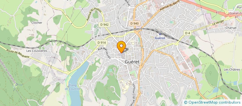 localisation de l'entreprise LE POINT-COMM à GUERET