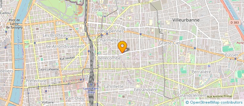 localisation de l'entreprise LE POINT COMMUN  VILLEURBANNE