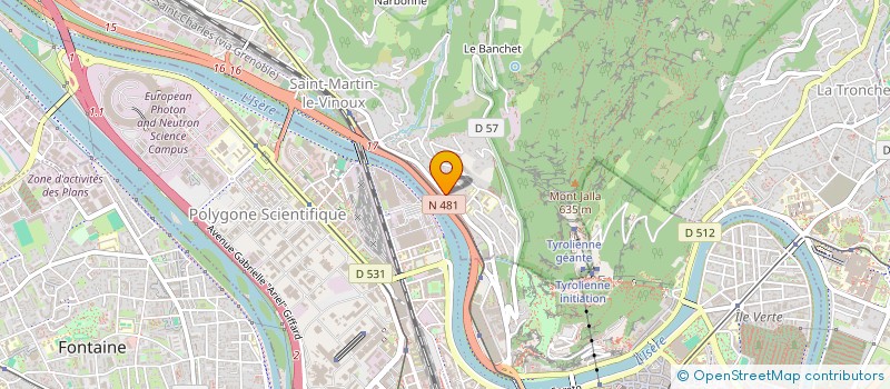 localisation de l'entreprise LE POINT COMMUN  SAINT-MARTIN-LE-VINOUX