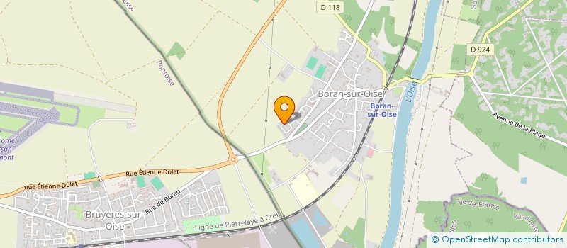 localisation de l'entreprise LE POINT D'ARRET  BORAN-SUR-OISE