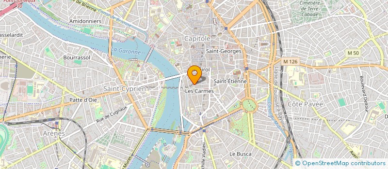 localisation de l'entreprise LE POINT D'OGRE  TOULOUSE