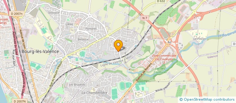 localisation de l'entreprise LE POINT D'ORGUE à BOURG-LES-VALENCE