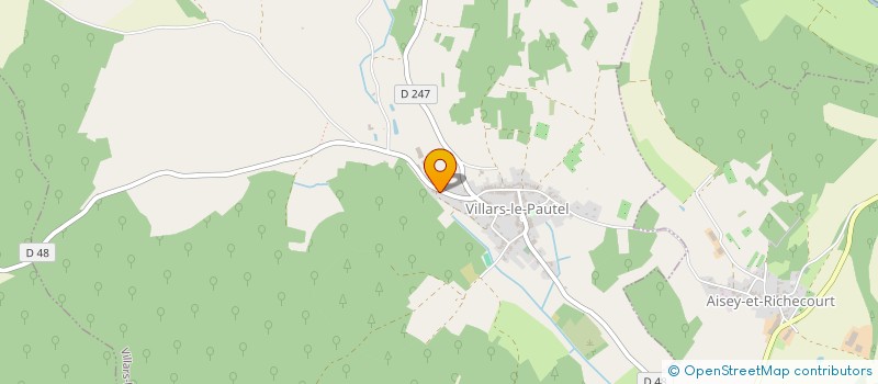 localisation de l'entreprise LE POINT D'ORGUE DE JUSSEY  VILLARS-LE-PAUTEL