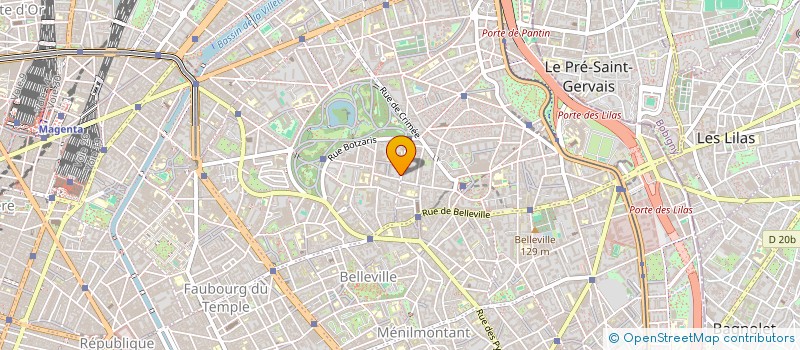 localisation de l'entreprise LE POINT DE DEPART  PARIS