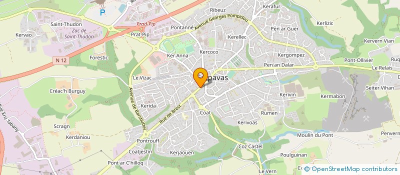 localisation de l'entreprise LE POINT DE VUE  GUIPAVAS