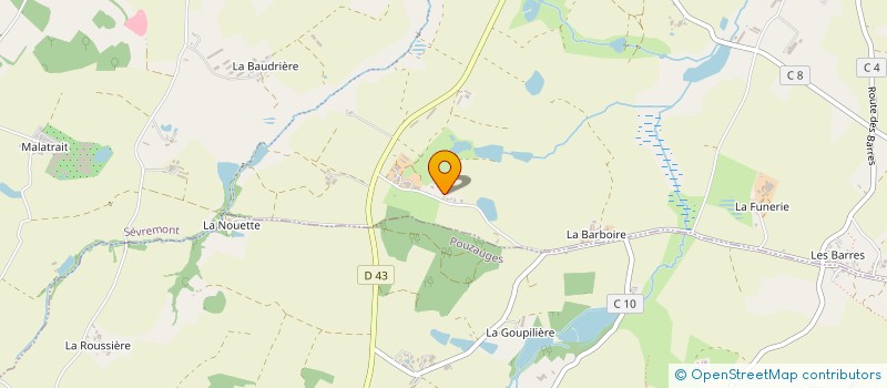 localisation de l'entreprise LE POINT DU JOUR à SEVREMONT