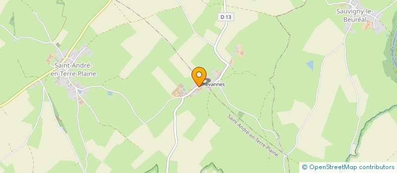 localisation de l'entreprise LE POINT DU JOUR  SAINT-ANDRE-EN-TERRE-PLAINE