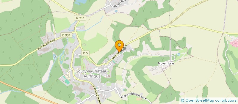 localisation de l'entreprise LE POINT DU JOUR à COUCY-LE-CHATEAU-AUFFRIQUE