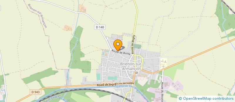 localisation de l'entreprise LE POINT GOURMAND à BRIENON-SUR-ARMANCON