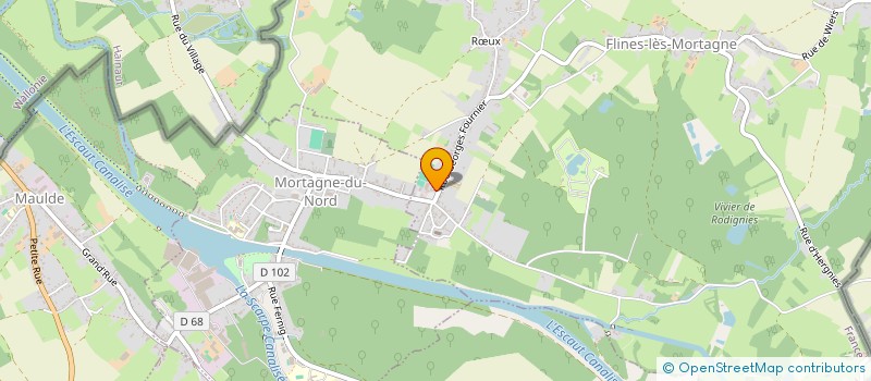 localisation de l'entreprise LE POINT GOURMAND  FLINES-LES-MORTAGNE