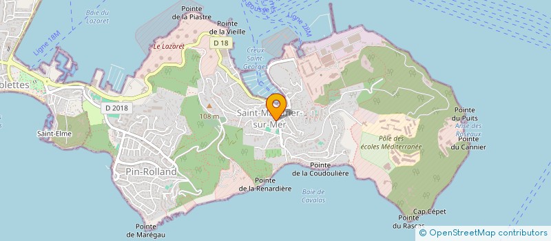 localisation de l'entreprise LE POINT GOURMAND  SAINT-MANDRIER-SUR-MER