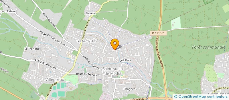 localisation de l'entreprise LE POINT J.A.D.E.  SAINT-AUBIN-DE-MEDOC