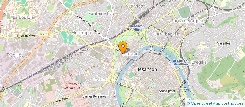 localisation de l'entreprise LE POINT LUMINEUX à BESANCON