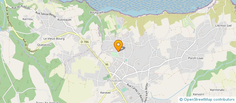 localisation de l'entreprise LE POINT PHARE  PLOUEZEC