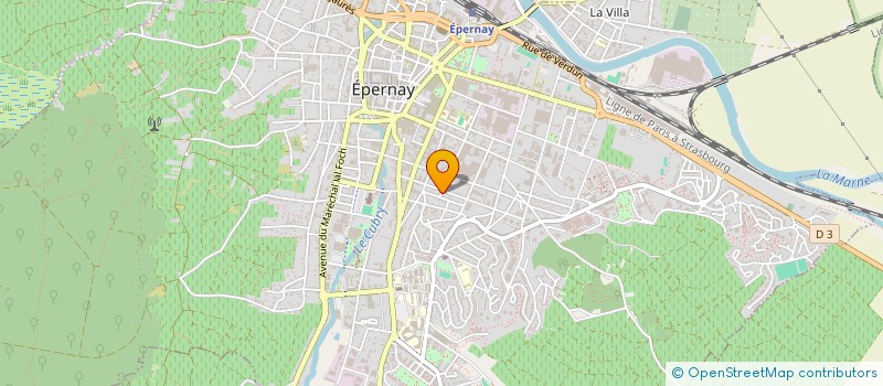 localisation de l'entreprise LE POINT SUBLIME  EPERNAY