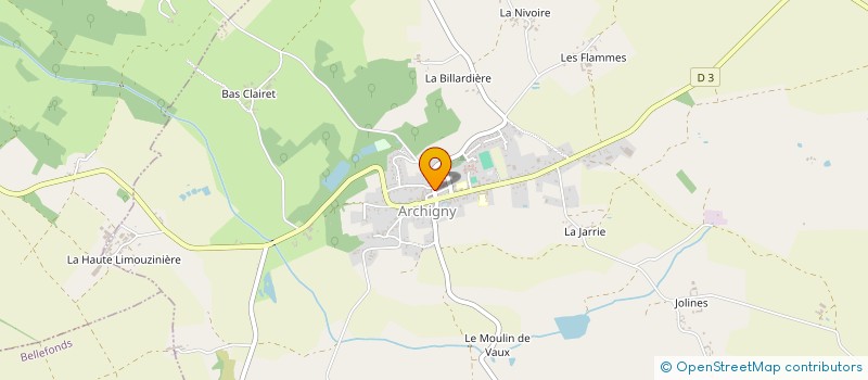localisation de l'entreprise LE POINT SUR LA LIGNE à ARCHIGNY