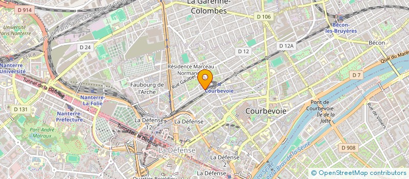 localisation de l'entreprise LE POINT VIRGULE à COURBEVOIE