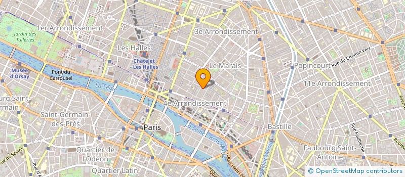 localisation de l'entreprise LE POINT VIRGULE SARL à PARIS 04