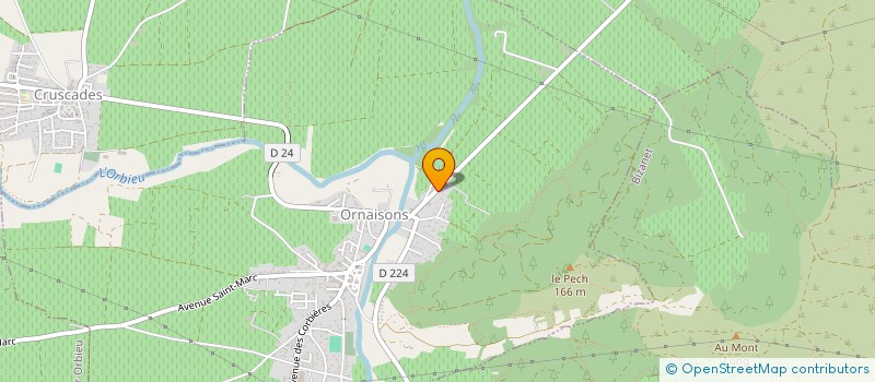 localisation de l'entreprise LE POINTBE  ORNAISONS