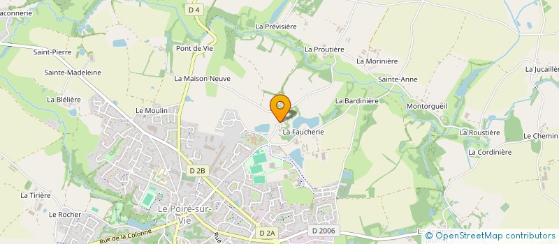 localisation de l'entreprise LE POIRE BELLEVIGNY VENDEE HANDBALL à LE POIRE-SUR-VIE