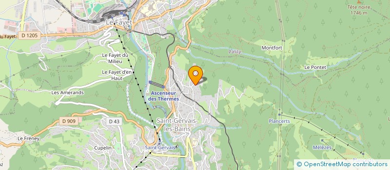 localisation de l'entreprise LE POIRIER  SAINT-GERVAIS-LES-BAINS