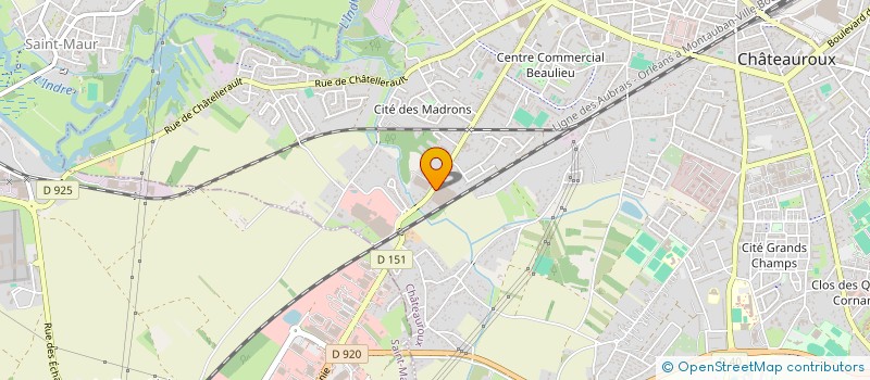 localisation de l'entreprise LE POIRIER  CHATEAUROUX