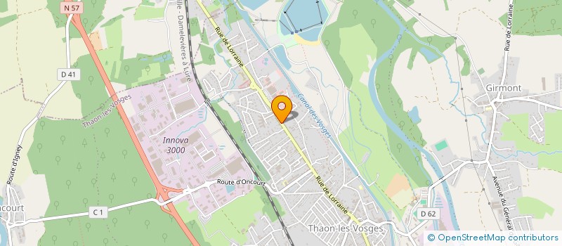 localisation de l'entreprise LE POIRY  THAON-LES-VOSGES