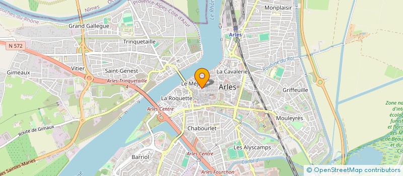 localisation de l'entreprise LE POISSON BANANE  ARLES