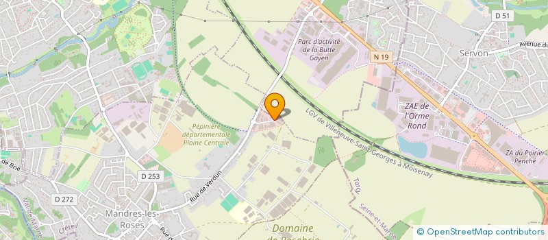 localisation de l'entreprise LE POISSON BLEU  MANDRES-LES-ROSES