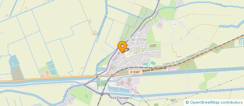 localisation de l'entreprise LE POISSON BLEU  L'ILE-D'ELLE