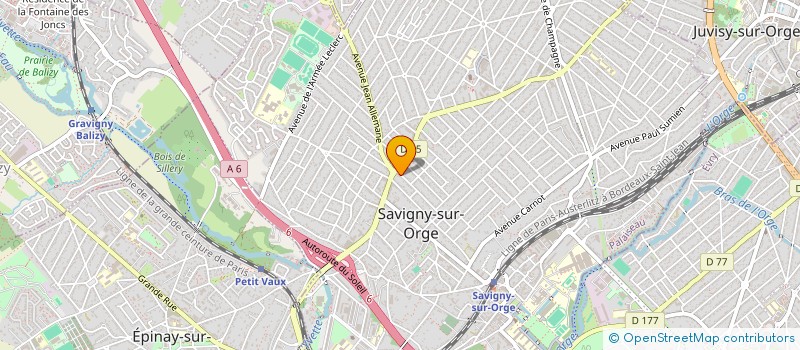 localisation de l'entreprise LE POISSON D'ALIGRE à SAVIGNY-SUR-ORGE
