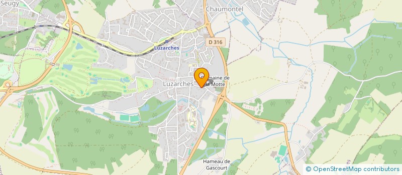 localisation de l'entreprise LE POISSON D'OR  LUZARCHES