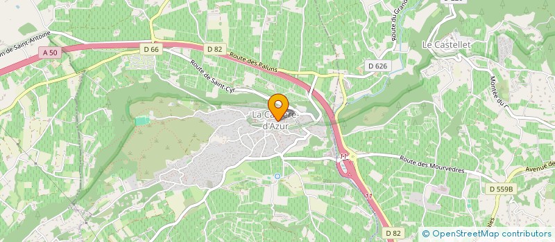 localisation de l'entreprise LE POISSON - LION à LA CADIERE D'AZUR