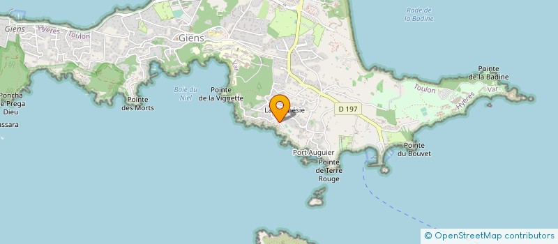 localisation de l'entreprise LE POISSON ROUGE à HYERES