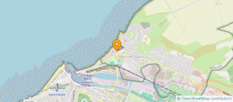 localisation de l'entreprise LE POISSON ROUGE à MERS-LES-BAINS