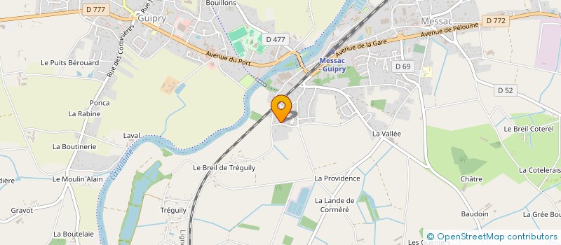 localisation de l'entreprise LE POITEVIN & FILS PAYSAGE  GUIPRY-MESSAC