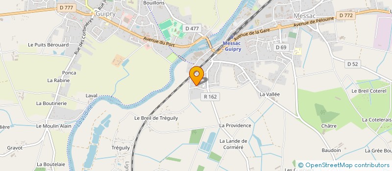 localisation de l'entreprise LE POITEVIN SERVICES A LA PERSONNE  GUIPRY-MESSAC