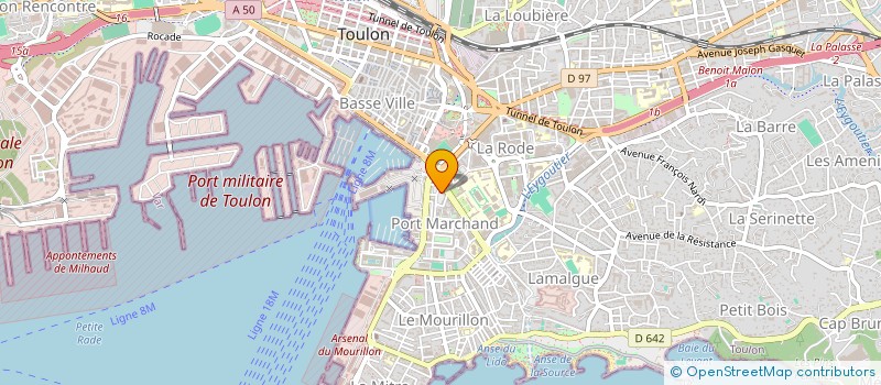 localisation de l'entreprise LE POIVRON VERT  TOULON