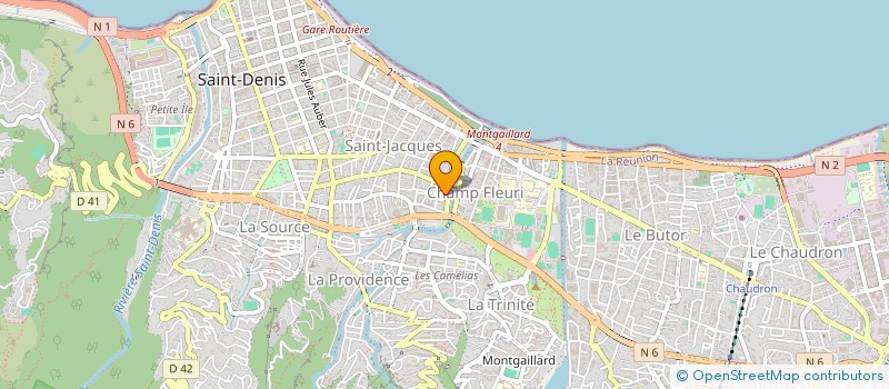 localisation de l'entreprise LE POKER D'AS à SAINT-DENIS