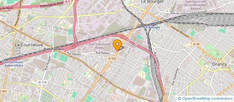 localisation de l'entreprise LE POLE à LA COURNEUVE