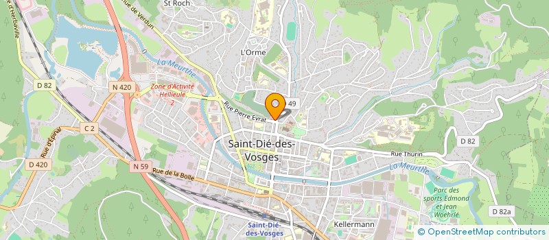 localisation de l'entreprise LE POLE à SAINT-DIE-DES-VOSGES